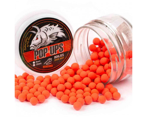 Бойлы плавающие MINENKO STRAWBERRY (Fluo) Pop-Up 8мм 5501