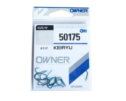 Крючки ʺOWNERʺ 50175-10 Keiryu №10 Ø0,435мм 15шт. Blue лопатка