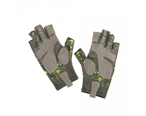 Перчатки для рыбалки летние Aquatic UPF50+ (цвет: camo dark, размер L/XL) ПЧ-05 L/XL
