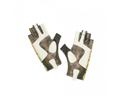 Перчатки для рыбалки летние Aquatic UPF50+ (цвет: carp camo, размер S/M) ПЧ-07 S/M