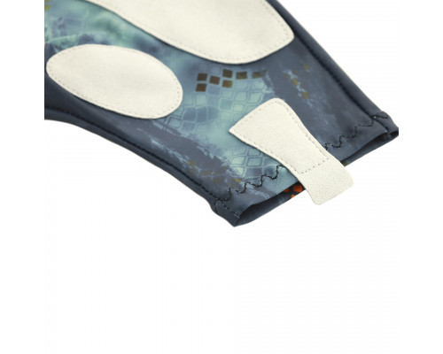 Перчатки для рыбалки летние Aquatic UPF50+ (цвет: pike camo blue, размер S/M) ПЧ-06 S/M