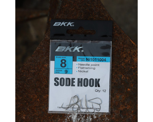 Крючок одинарный BKK Sode Diamond (A-BS-0117) #A 8 (E 9) (12шт) лопатка