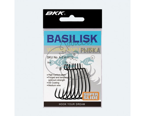 Крючок офсетный BKK Basilisk 9001 (A-EW-9114) #4/0 (6шт)