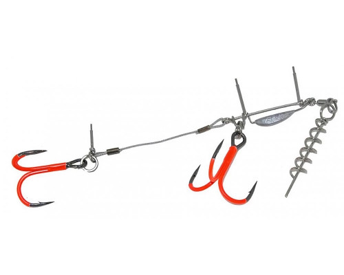 Оснастка стингер BKK для силикона BB Trigger 21-UVO (Stinger Rig) (A-EU-0119) #1/0