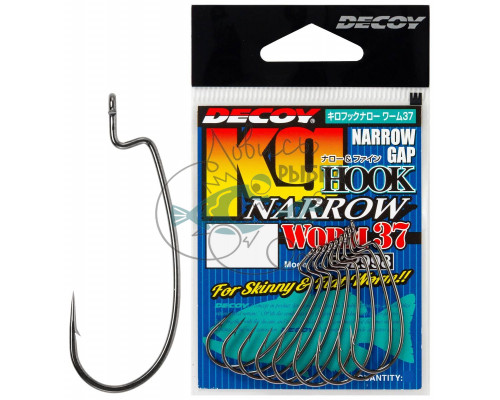 Крючок Decoy Worm37 Kg Hook Narrow #2/0 (8 шт/уп) 1562.08.85