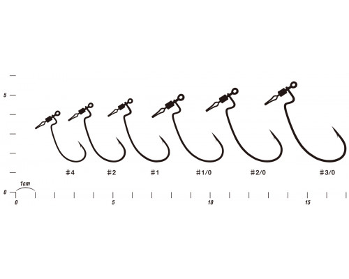 Крючок Decoy Worm117 HD Hook offset 2/0