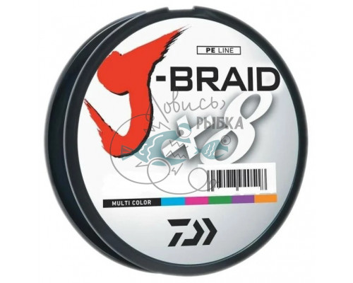 Шнур Daiwa J-Braid X8 0,18mm-150m MULTI COLOR 12755-018